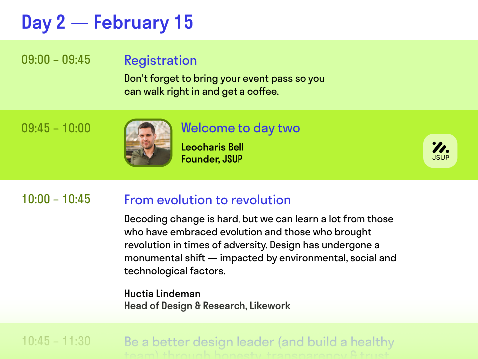 Advanced Styling for Each Agenda Item